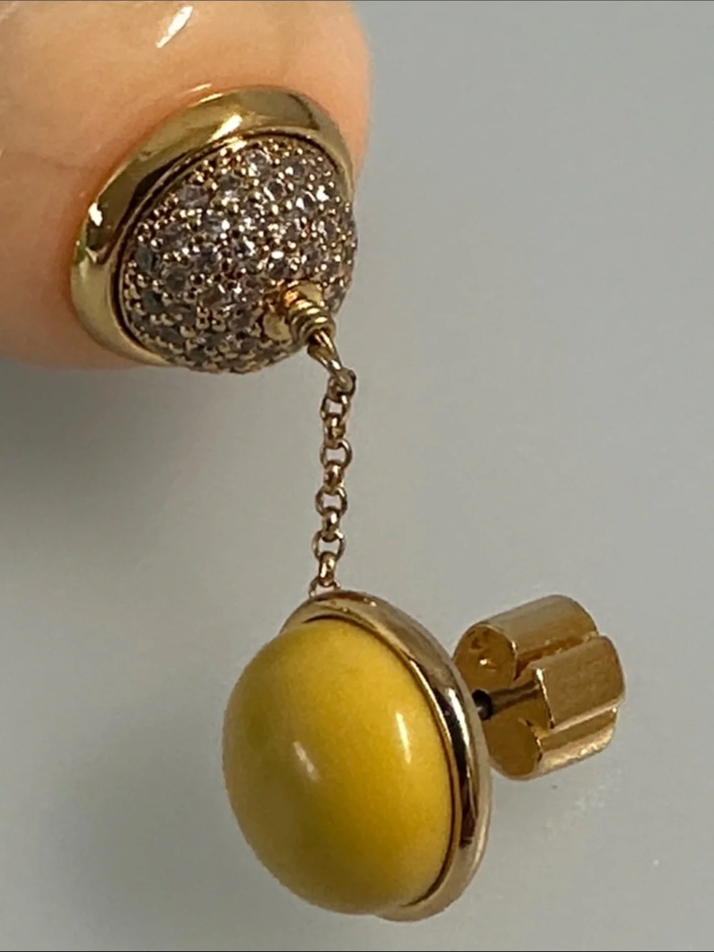 Tory Burch Multicolor Bead Drop Earrings - Peach, Mint, Mustard & Plum